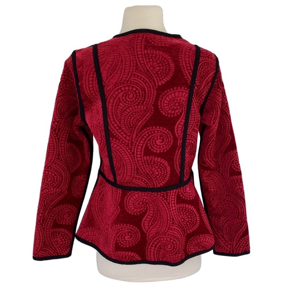 Trimdin Reversible Firenze Collection Scarlet Jacket Small - Picture 3 of 16
